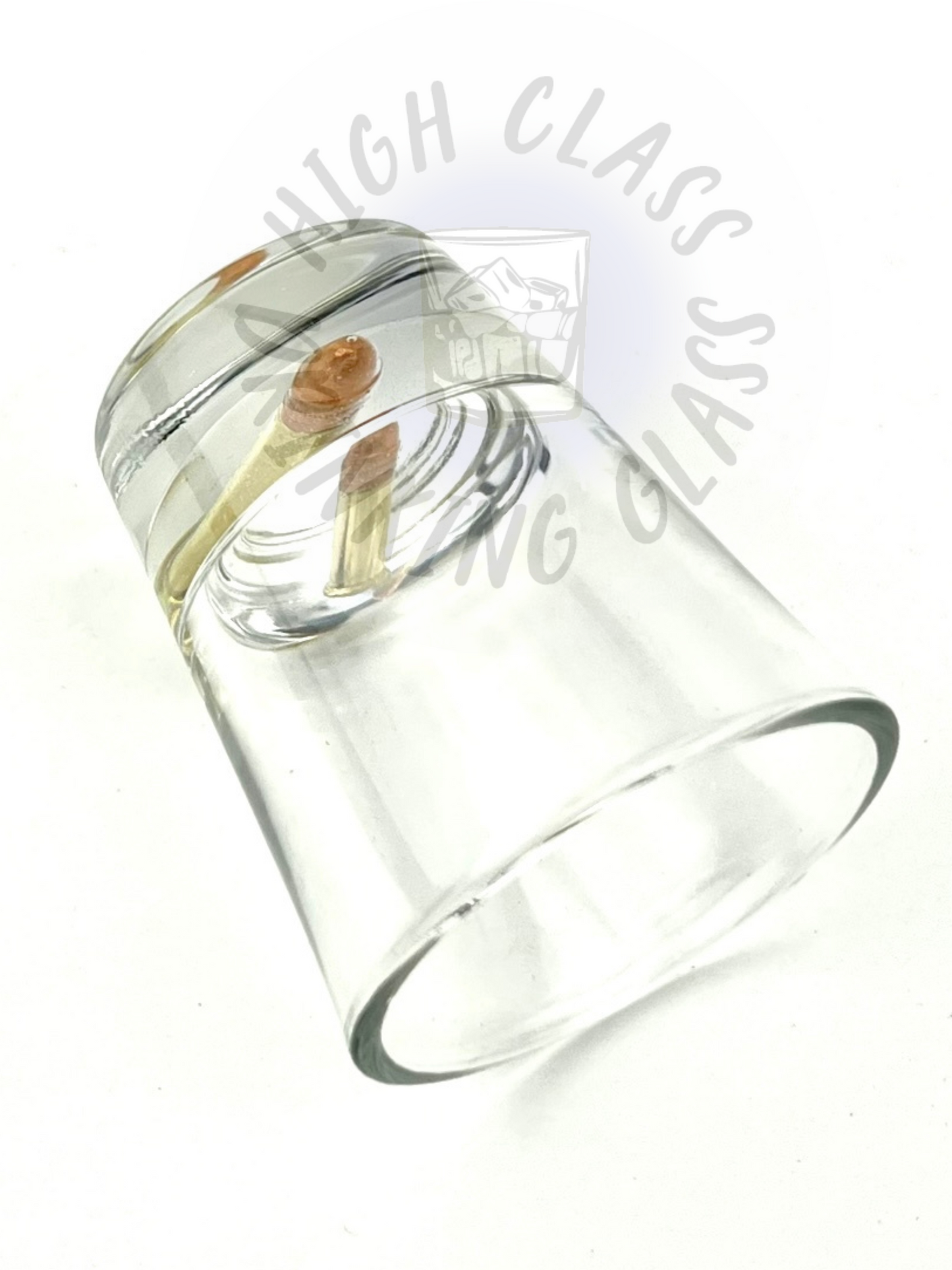 Brass Tip 22 Bullet Shot Glass