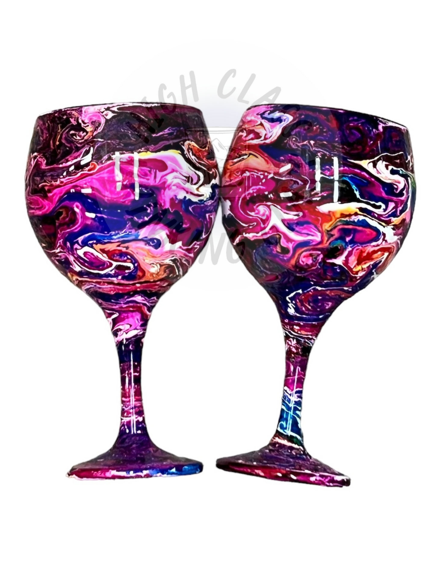 CUSTOM Glass 14 oz Stemmed Wine Glasses