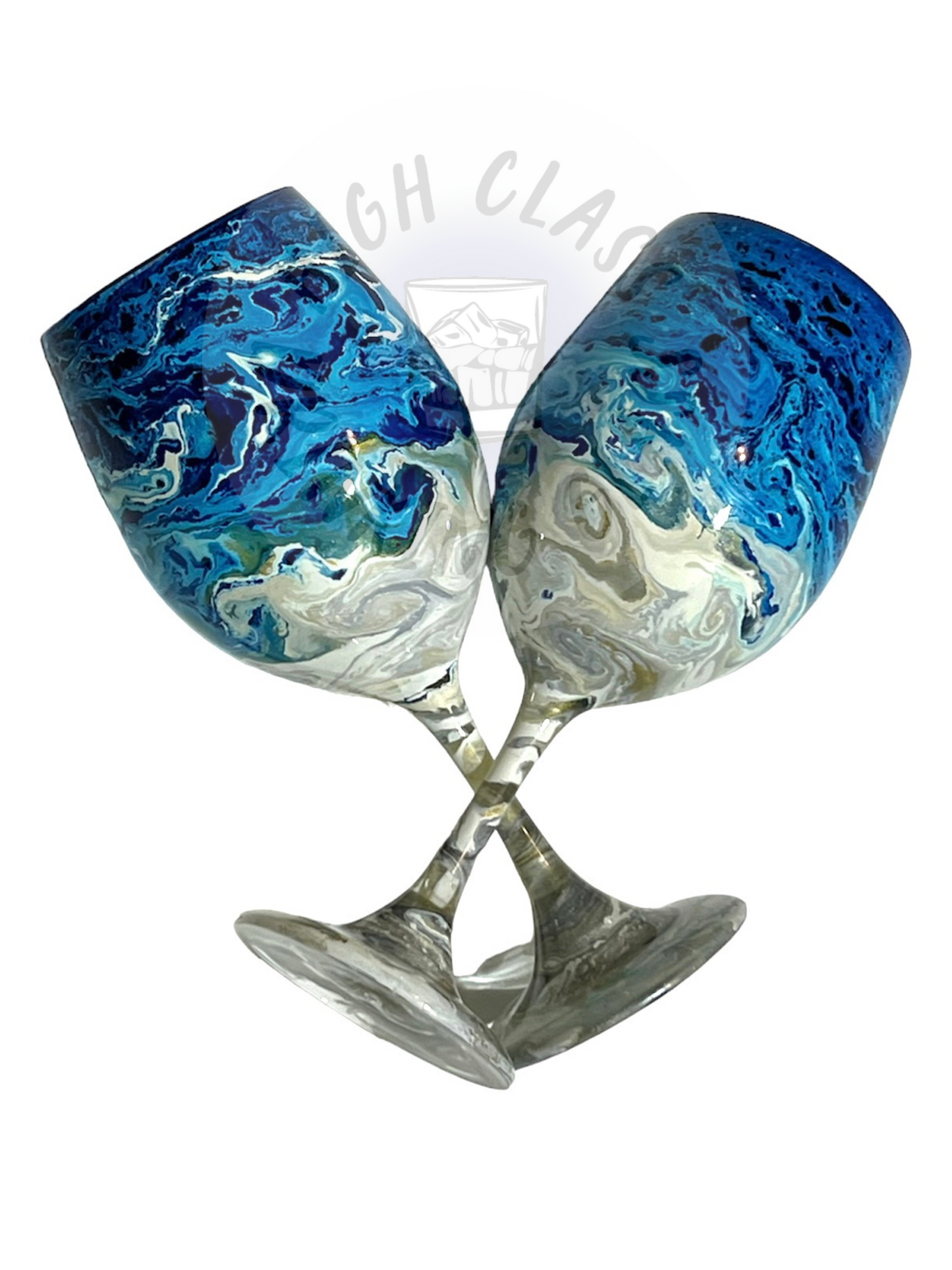 CUSTOM 20 oz Glass Stemmed Wine Glasses