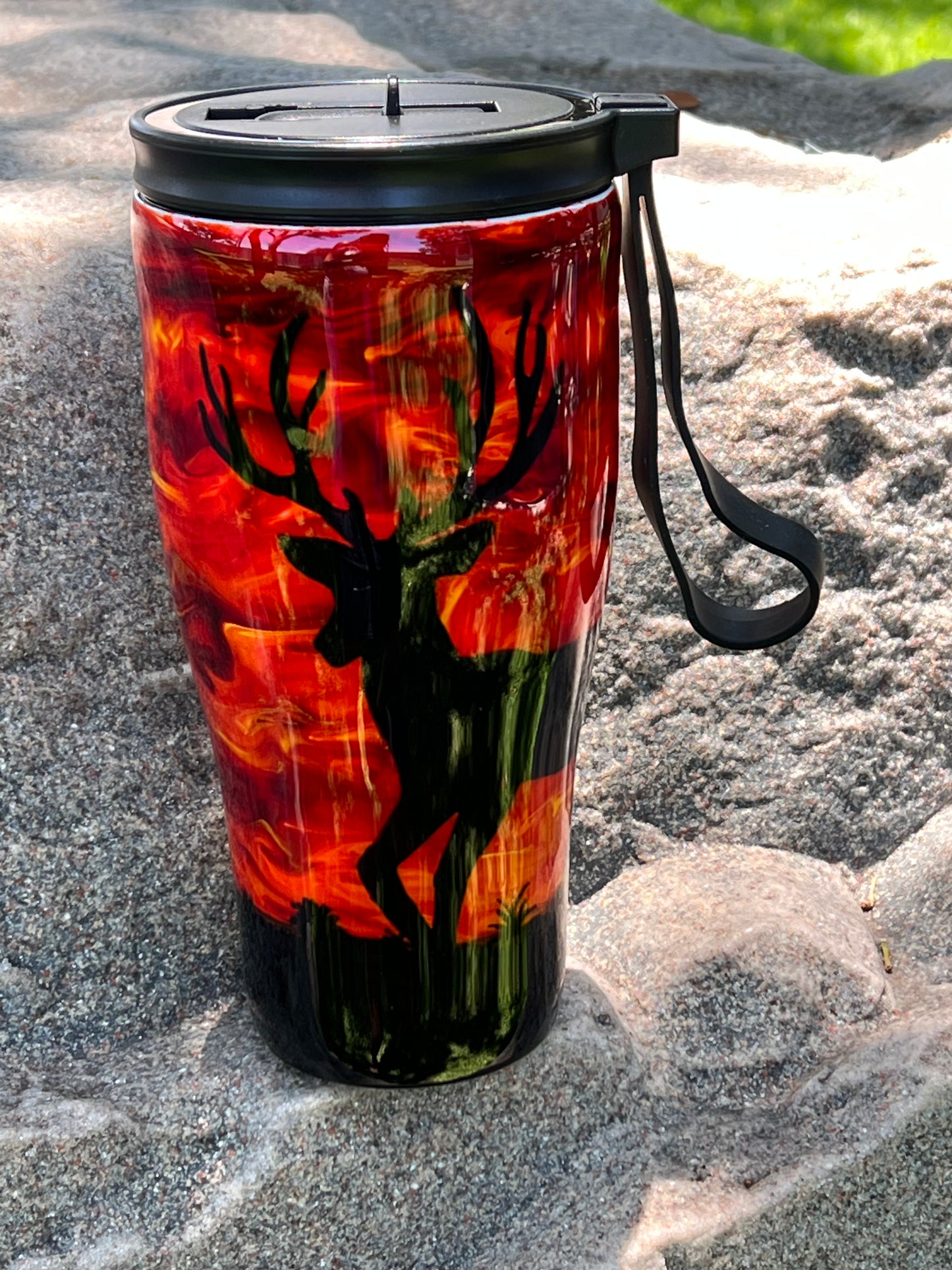 Custom Sunset Buck Tumbler