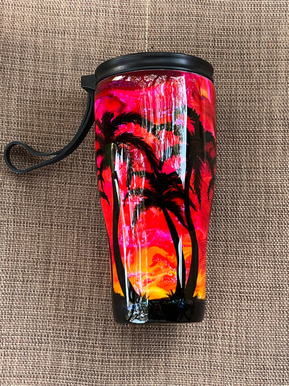 Palm Tree in the Sunset Tumblers (Choose Style)